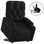 Sillón reclinable elevable cuero artificial negro de , Sillones - Ref: Foro24-3204772, Precio: 277,02 €, Descuento: %