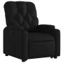 Sillón reclinable elevable cuero artificial negro de , Sillones - Ref: Foro24-3204772, Precio: 285,74 €, Descuento: %
