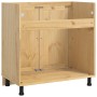 Armario con puerta Miel 80 x 46 x 81,5 cm Madera de pino macizo en Armarios de cocina | Comprar online en Foro24