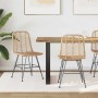 Silla de comedor 2 pcs Natural 44.5 x 55 x 85 cm Ratan e Hierro en Sillas de comedor | Comprar online en Foro24