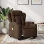 Sillón reclinable de masaje eléctrico tela marrón de , Sillones - Ref: Foro24-3204474, Precio: 288,32 €, Descuento: %