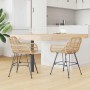 Silla de comedor 2 pcs Natural 55 x 50 x 74 cm Ratan e Hierro en Sillas de comedor | Comprar online en Foro24