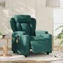 Sillón reclinable de masaje eléctrico tela verde oscuro de , Sillones - Ref: Foro24-3204476, Precio: 291,09 €, Descuento: %