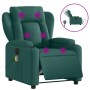 Elektrischer Massagesessel aus dunkelgrünem Stoff von , Sessel - Ref: Foro24-3204476, Preis: 296,32 €, Rabatt: %