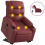 Elektrischer Hebe-Massagesessel aus rotem Kunstleder von , Sessel - Ref: Foro24-3206624, Preis: 338,12 €, Rabatt: %
