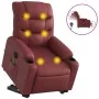 Elektrischer Hebe-Massagesessel aus rotem Kunstleder von , Sessel - Ref: Foro24-3206624, Preis: 361,29 €, Rabatt: %