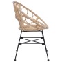 Silla de comedor 2 pcs Natural 65 x 55,5 x 81 cm Ratan e Hierro en Sillas de comedor | Comprar online en Foro24