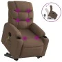 Silla de masaje reclinable de pie de tela marrón de , Sillones - Ref: Foro24-3206658, Precio: 349,79 €, Descuento: %
