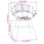 Silla de comedor 2 pcs Negro 65 x 55,5 x 81 cm Ratan e Hierro en Sillas de comedor | Comprar online en Foro24