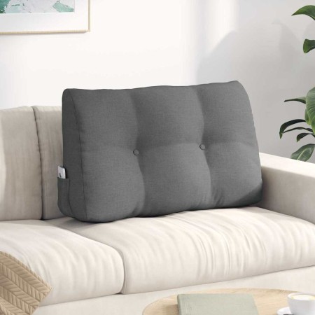 Cojín de Espalda Gris oscuro 80 x 24 x 50 cm tela en Almohadas lumbares | Comprar online en Foro24