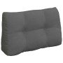 Cojín de Espalda Gris oscuro 80 x 24 x 50 cm tela en Almohadas lumbares | Comprar online en Foro24