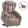 Sillón reclinable de masaje eléctrico cuero sintético capuchino de , Sillones - Ref: Foro24-3204571, Precio: 347,43 €, Descue...
