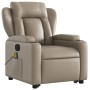 Sillón reclinable de masaje eléctrico cuero sintético capuchino de , Sillones - Ref: Foro24-3204571, Precio: 347,43 €, Descue...