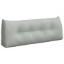 Cojín de Espalda Gris Claro 120 x 24 x 50 cm Terciopelo en Almohadas lumbares | Comprar online en Foro24