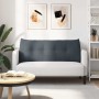 Cojín de Espalda Gris oscuro 120 x 24 x 50 cm Terciopelo en Almohadas lumbares | Comprar online en Foro24