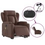 Brown synthetic leather electric lift massage chair by , Armchairs - Ref: Foro24-3204567, Price: 356,47 €, Discount: %