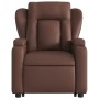 Brown synthetic leather electric lift massage chair by , Armchairs - Ref: Foro24-3204567, Price: 356,47 €, Discount: %