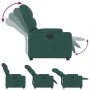 Sillón reclinable eléctrico tela verde oscuro de , Sillones - Ref: Foro24-3204578, Precio: 250,65 €, Descuento: %