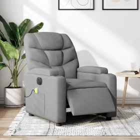 Electric Massage Recliner Light Gray Fabric by , Armchairs - Ref: Foro24-3204584, Price: 265,35 €, Discount: %