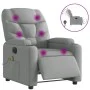 Electric Massage Recliner Light Gray Fabric by , Armchairs - Ref: Foro24-3204584, Price: 262,09 €, Discount: %