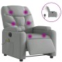 Sillón reclinable de masaje eléctrico tela gris claro de , Sillones - Ref: Foro24-3204584, Precio: 259,69 €, Descuento: %