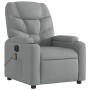 Sillón reclinable de masaje eléctrico tela gris claro de , Sillones - Ref: Foro24-3204584, Precio: 259,69 €, Descuento: %