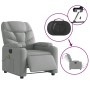 Sillón reclinable de masaje eléctrico tela gris claro de , Sillones - Ref: Foro24-3204584, Precio: 259,69 €, Descuento: %