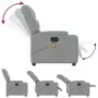 Electric Massage Recliner Light Gray Fabric by , Armchairs - Ref: Foro24-3204584, Price: 262,09 €, Discount: %