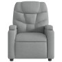 Sillón reclinable de masaje eléctrico tela gris claro de , Sillones - Ref: Foro24-3204584, Precio: 259,69 €, Descuento: %