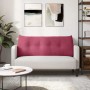 Cojín de Espalda Rojo vino 120 x 24 x 50 cm Terciopelo en Almohadas lumbares | Comprar online en Foro24
