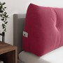Cojín de Espalda Rojo vino 120 x 24 x 50 cm Terciopelo en Almohadas lumbares | Comprar online en Foro24