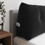 Cojín de Espalda Negro 120 x 24 x 50 cm Terciopelo en Almohadas lumbares | Comprar online en Foro24