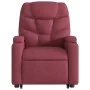 Sillón reclinable elevable tela rojo tinto de , Sillones - Ref: Foro24-3204599, Precio: 312,29 €, Descuento: %