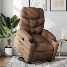 Brown Fabric Liftable Recliner by , Armchairs - Ref: Foro24-3204600, Price: 279,12 €, Discount: %