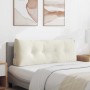 Cojín de Espalda Crema 120 x 24 x 50 cm Terciopelo en Almohadas lumbares | Comprar online en Foro24