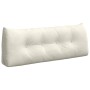 Cojín de Espalda Crema 120 x 24 x 50 cm Terciopelo en Almohadas lumbares | Comprar online en Foro24