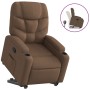 Sillón reclinable elevable de tela marrón de , Sillones - Ref: Foro24-3204600, Precio: 279,12 €, Descuento: %