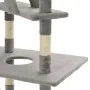 Cat scratching post with sisal scratching post 230-260 cm gray by vidaXL, Cat furniture - Ref: Foro24-170522, Price: 144,52 €...