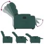 Dark green fabric lifting recliner by , Armchairs - Ref: Foro24-3204602, Price: 283,44 €, Discount: %