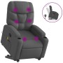 Silla de masaje reclinable de pie de tela gris oscuro de , Sillones - Ref: Foro24-3204609, Precio: 291,79 €, Descuento: %