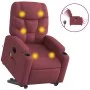 Sillón de masaje elevable eléctrico tela rojo tinto de , Sillones - Ref: Foro24-3204635, Precio: 366,99 €, Descuento: %