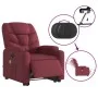 Sillón de masaje elevable eléctrico tela rojo tinto de , Sillones - Ref: Foro24-3204635, Precio: 366,99 €, Descuento: %