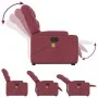 Sillón de masaje elevable eléctrico tela rojo tinto de , Sillones - Ref: Foro24-3204635, Precio: 366,99 €, Descuento: %