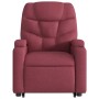Sillón de masaje elevable eléctrico tela rojo tinto de , Sillones - Ref: Foro24-3204635, Precio: 326,60 €