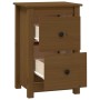 Nachttische 2 Stück honigbraunes Kiefernholz 40x35x61,5 cm von vidaXL, Nachttische - Ref: Foro24-820953, Preis: 88,86 €, Raba...