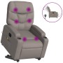 Liftable reclining electric massage chair taupe fabric by , Armchairs - Ref: Foro24-3204640, Price: 339,43 €, Discount: %