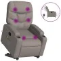 Liftable reclining electric massage chair taupe fabric by , Armchairs - Ref: Foro24-3204640, Price: 353,82 €, Discount: %
