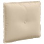 Cojín de Espalda Crema 50 x 45 cm Tela de microfibra en Almohadas lumbares | Comprar online en Foro24