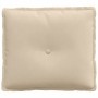 Cojín de Espalda Crema 50 x 45 cm Tela de microfibra en Almohadas lumbares | Comprar online en Foro24
