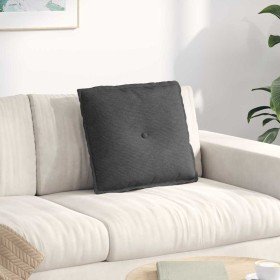 Cojín de Espalda Gris oscuro 50 x 45 cm Tela de pana en Almohadas lumbares | Comprar online en Foro24